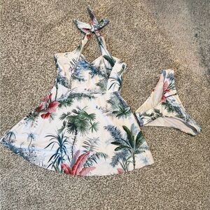 SHEIN Tropical Print Bikini Set